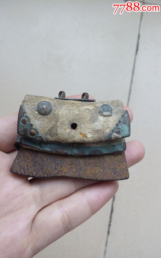 晚清火镰子老火镰子铜装饰打火器民俗点火器用具