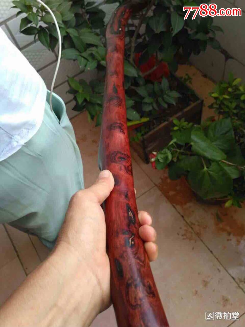 海南黄花梨大木棒,拐杖料,90厘米长