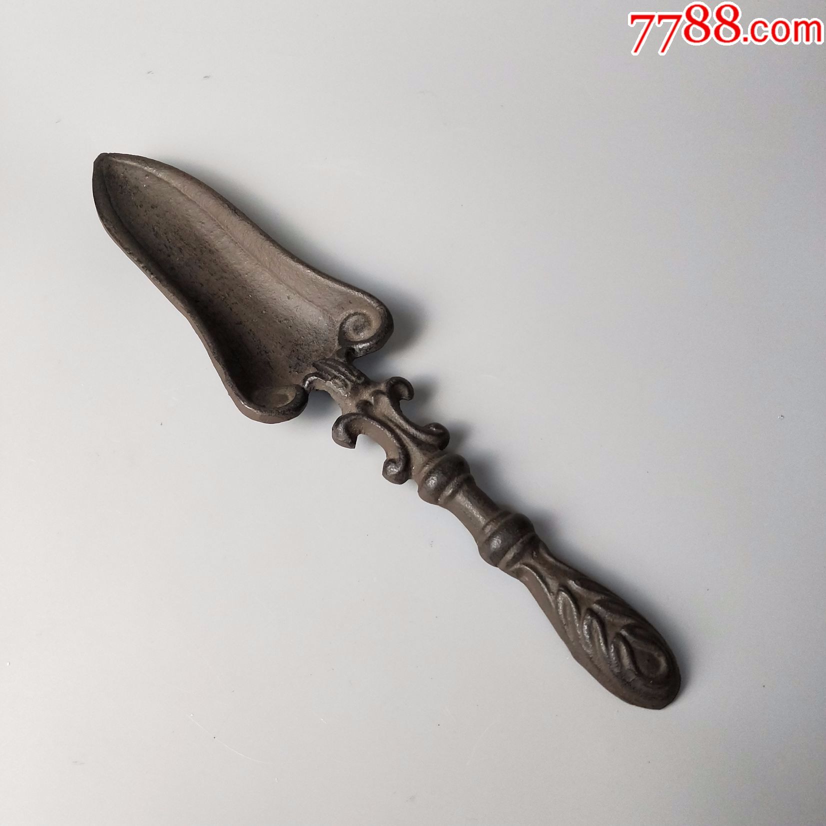 民国老铁铲花边铁锹老铁器古玩杂项老物件花草铲子