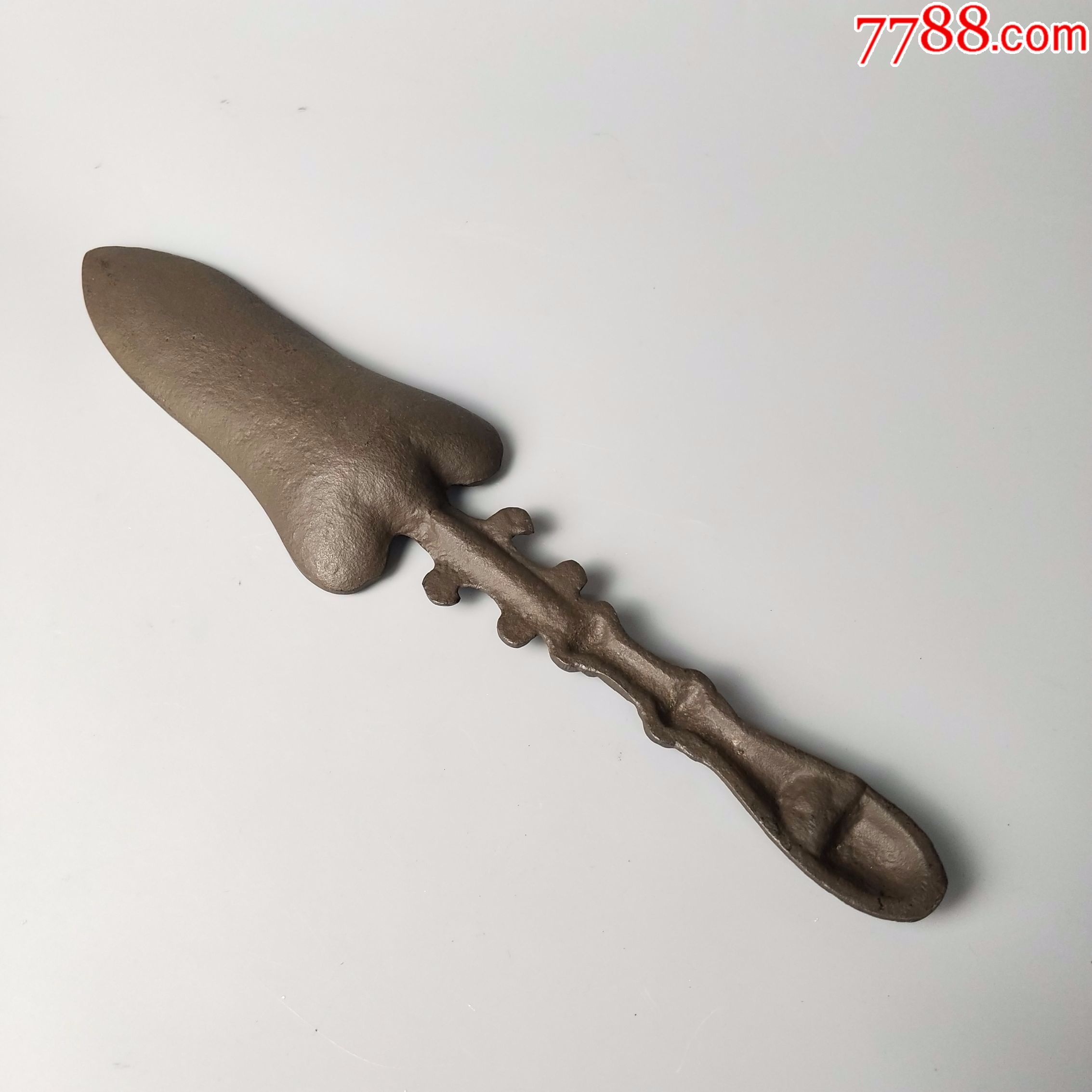 民国老铁铲花边铁锹老铁器古玩杂项老物件花草铲子