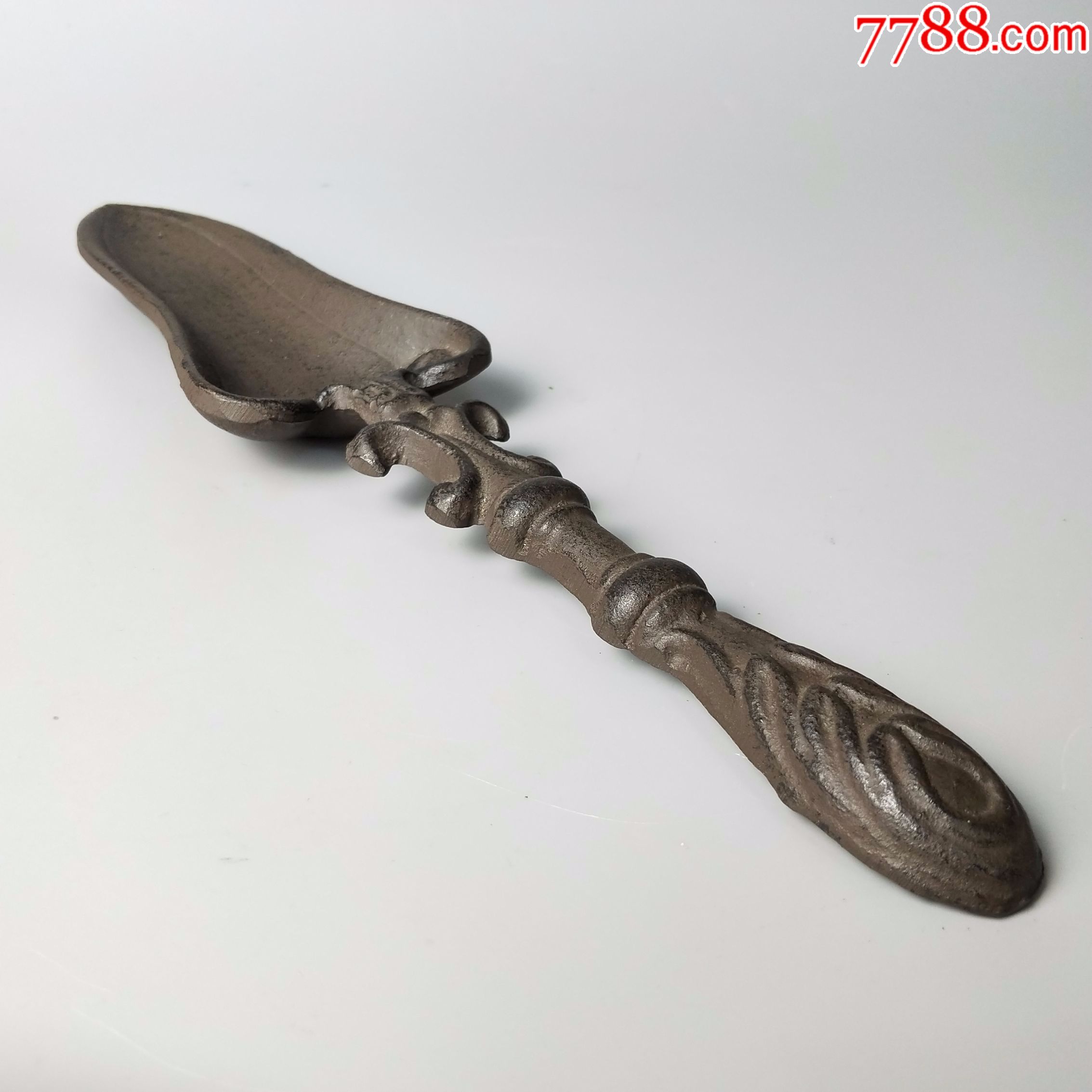 民国老铁铲花边铁锹老铁器古玩杂项老物件花草铲子
