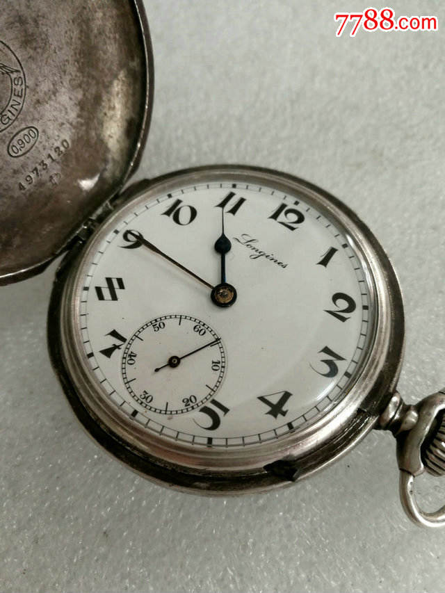 浪琴longines,古董纯银机械,老怀表,走时稳定,精致的收藏