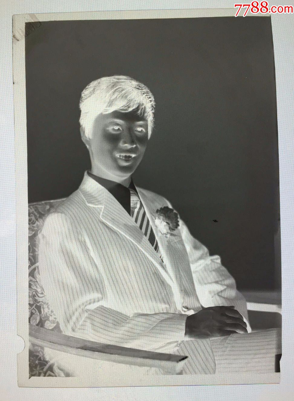 早期(新郎结婚照)的老底片_老照片_精文老照片收藏馆【7788收藏__中国