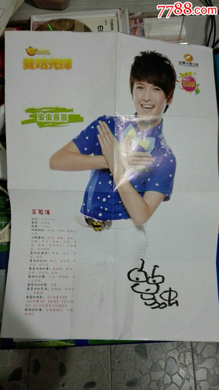 王若泽(虫虫哥哥)四开海报