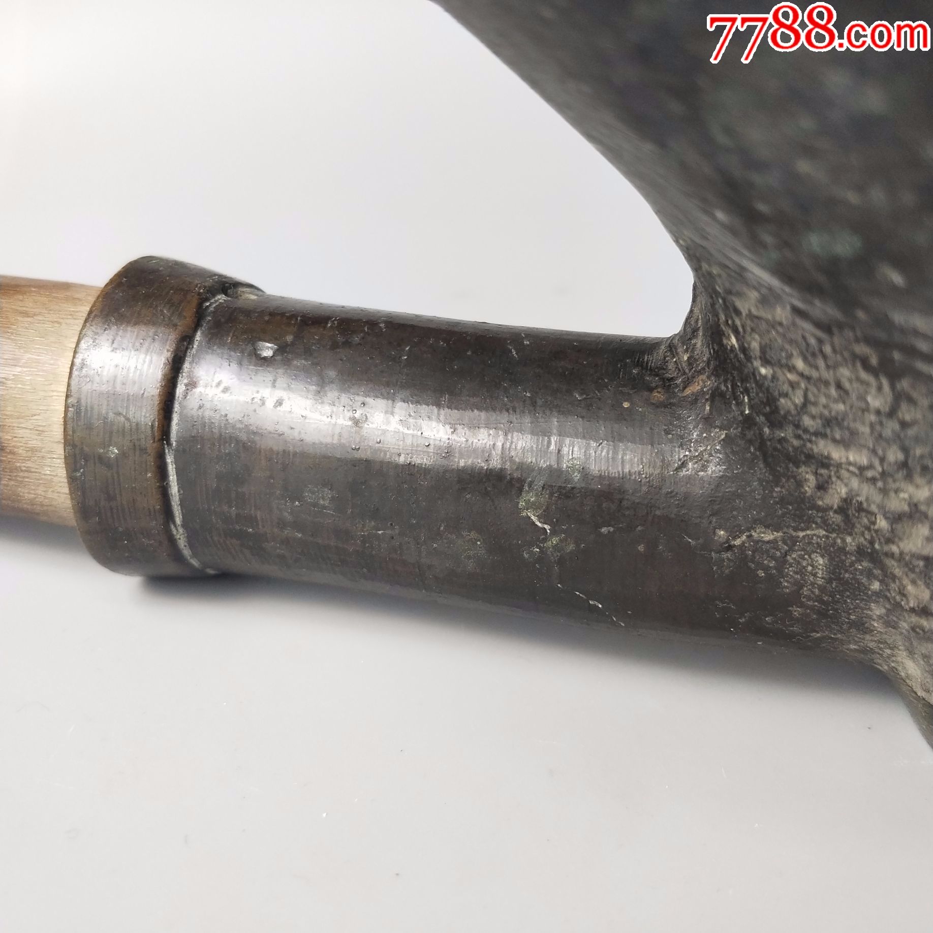 清代饕餮纹铜烫斗满工兽纹老火斗厚胎熨斗带款辟邪摆件收藏