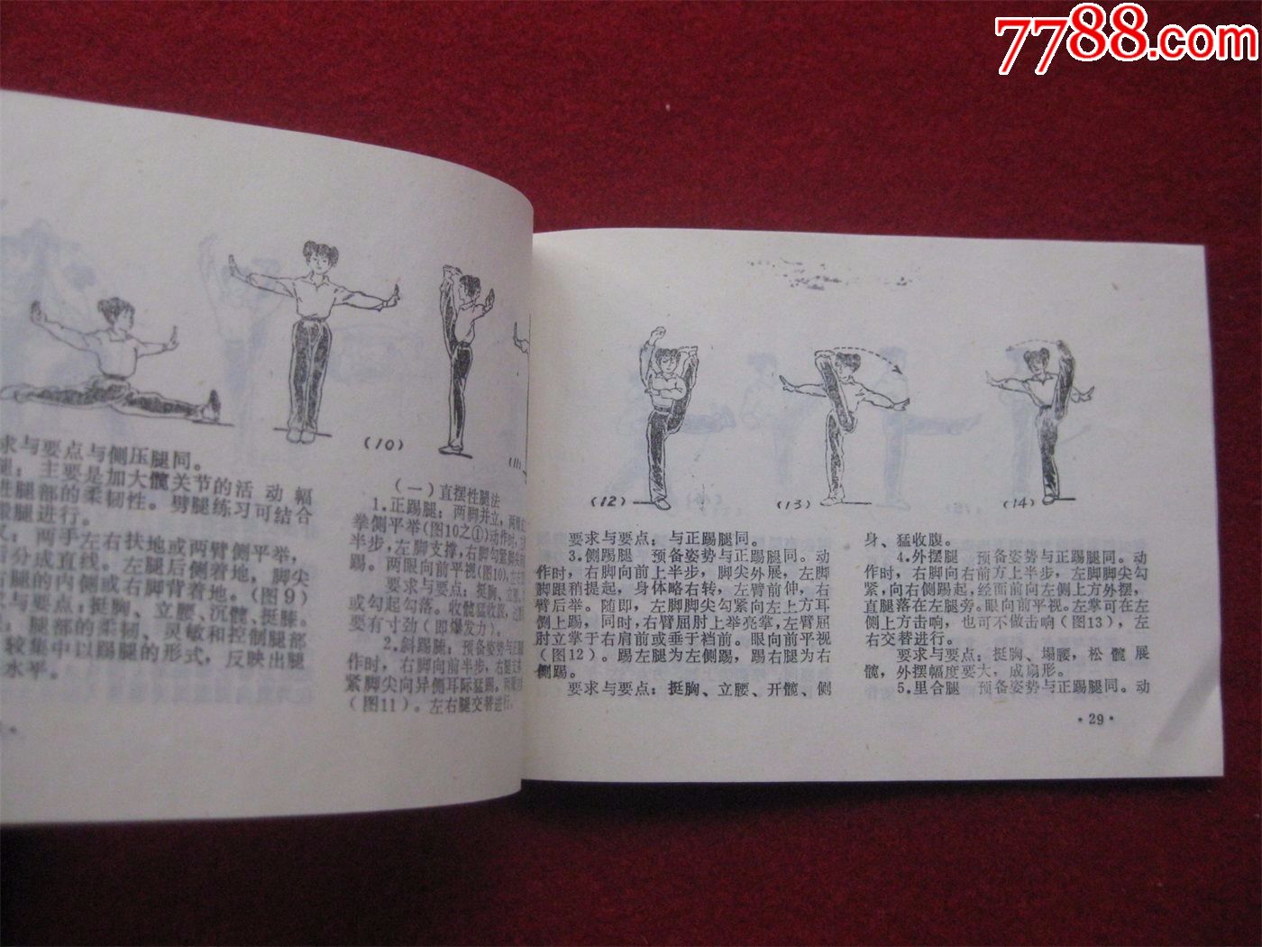 怀旧收藏武术图书《少林拳图解》有图有文字解说好品