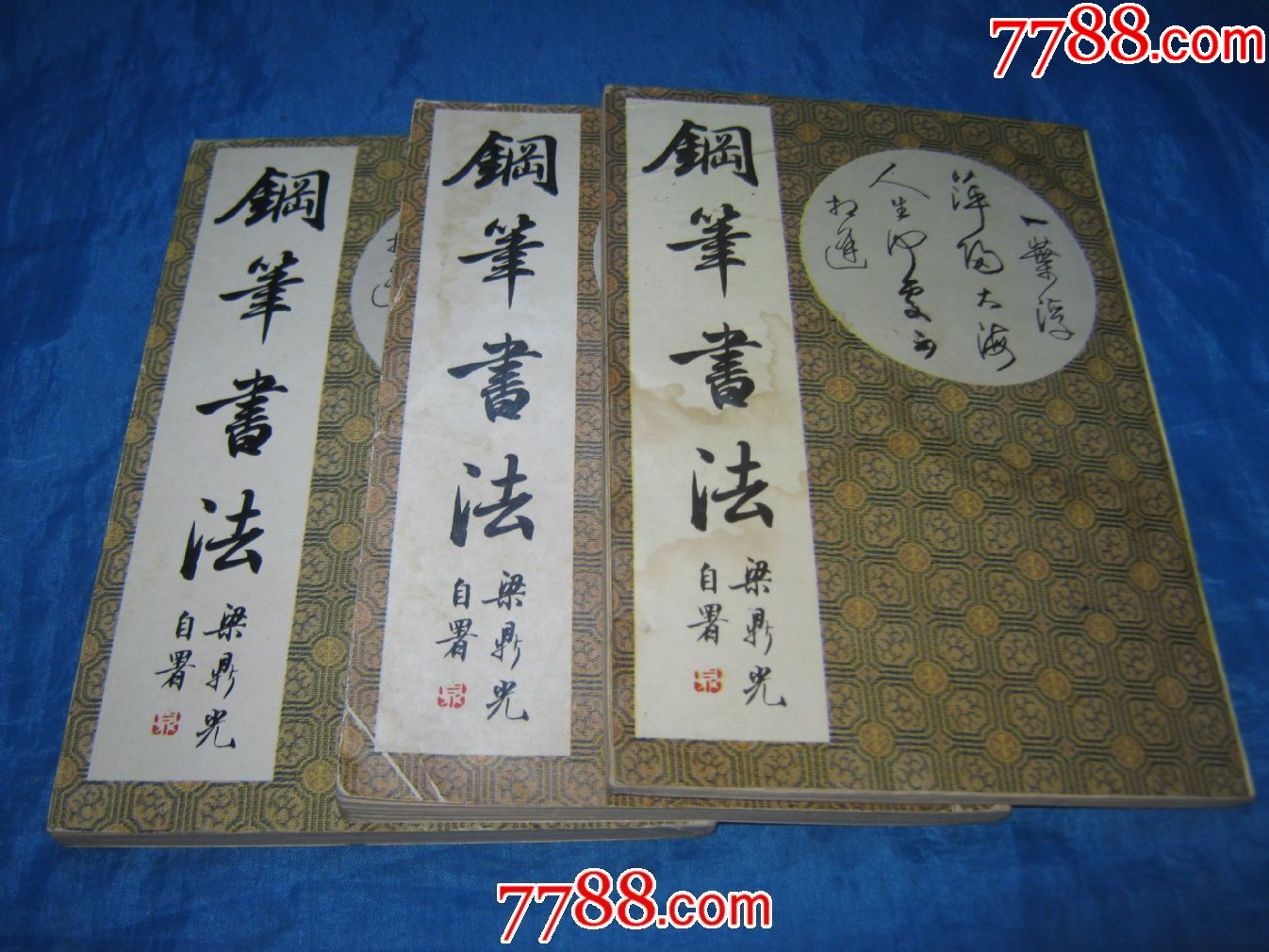 钢笔书法著名书法家梁鼎光书写老来乐藏品斋字贴博物馆