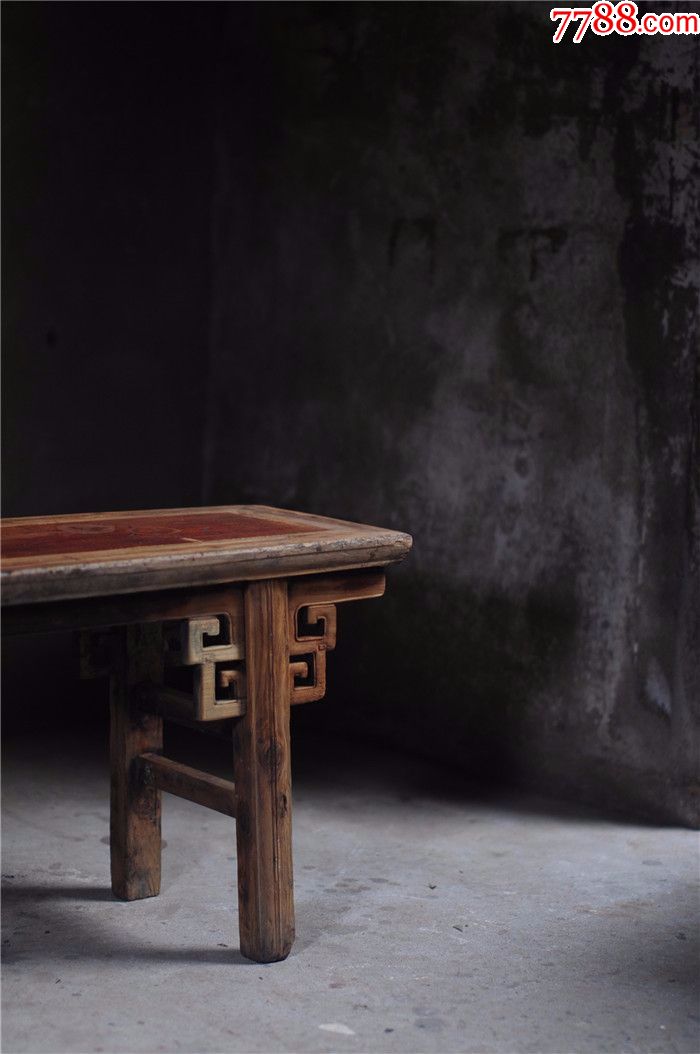 中式明清古典家具古旧老春凳长城纹长凳长炕桌茶台长条凳