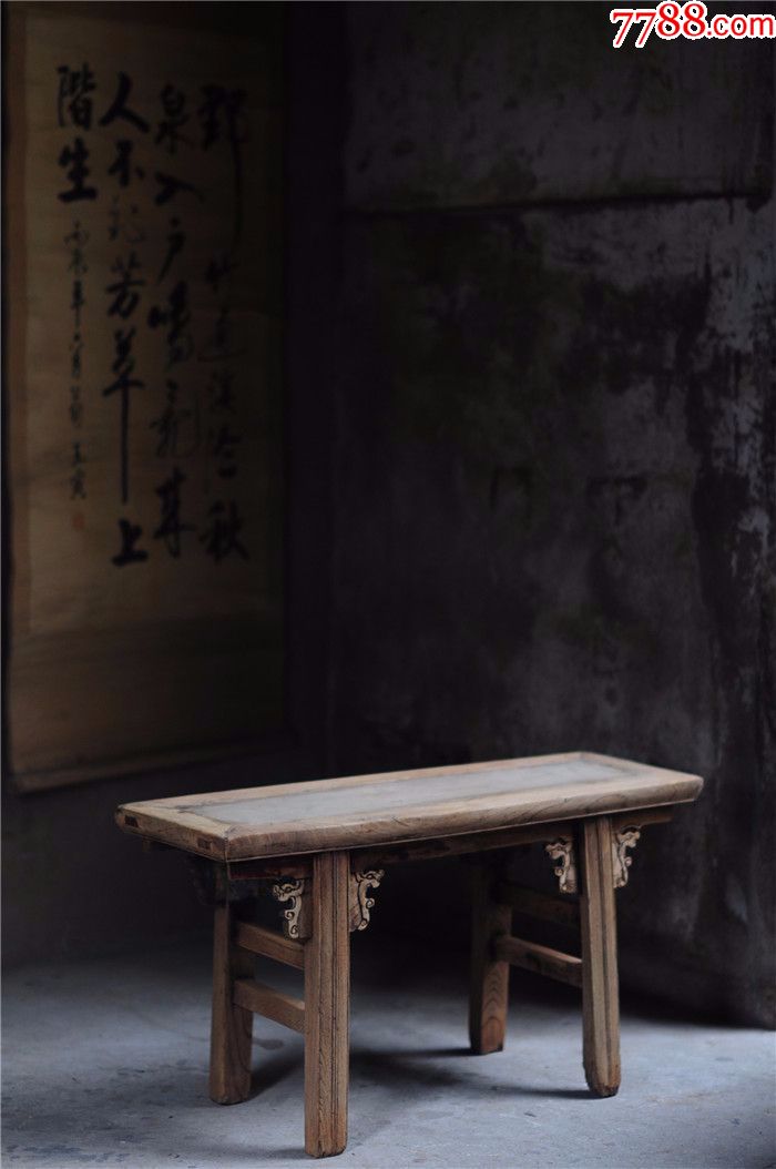 中式明清古典家具古旧老春凳长城纹长凳长炕桌茶台长条凳