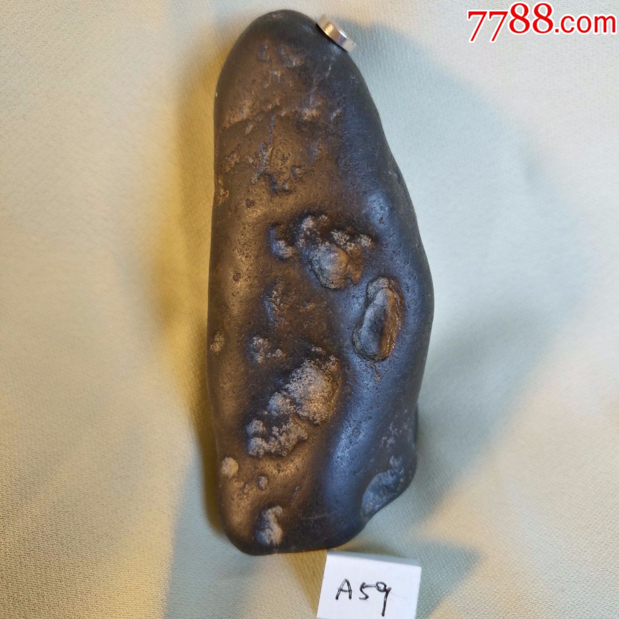 a59东海黑石陨石观赏石奇石文案石100克7353厘米