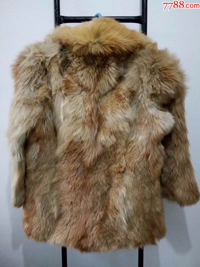 老式狐狸毛皮大衣,老衣服