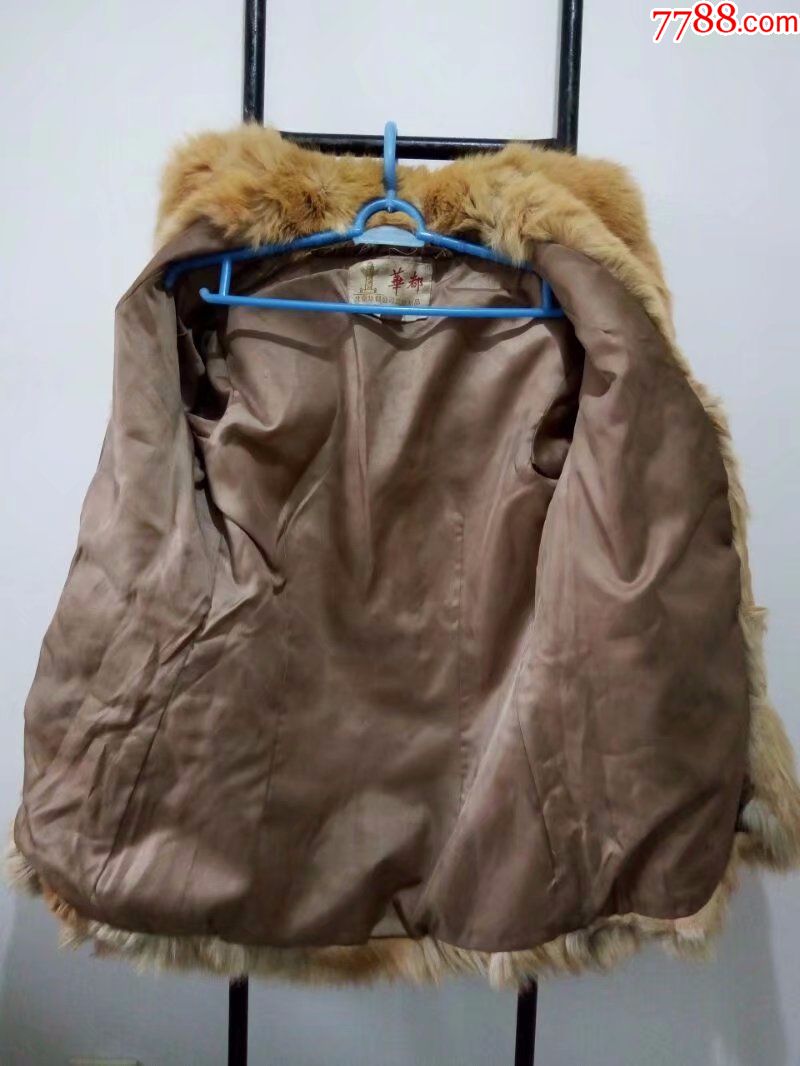 老式狐狸毛皮大衣,老衣服