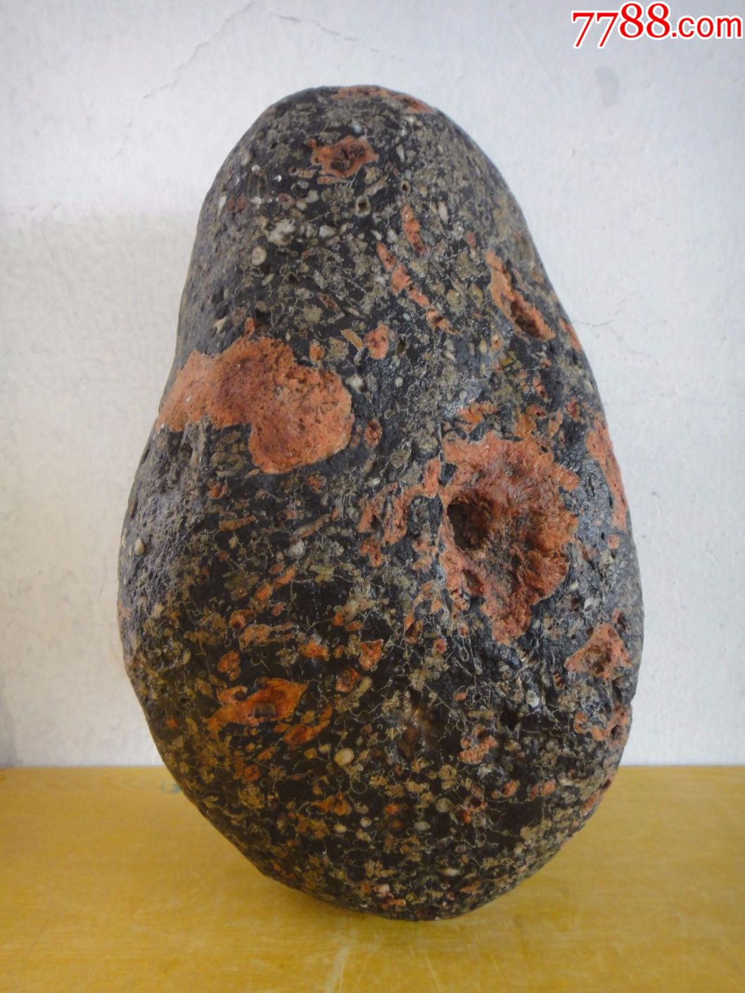 洛阳精品梅花玉原石钱程似锦少见的缠丝网纹并带霜花冻重9公斤