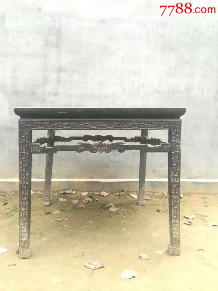 清代榆木八仙桌方桌-价格:9998元-se54563025-木桌/几/案-零售-7788收藏__收藏热线