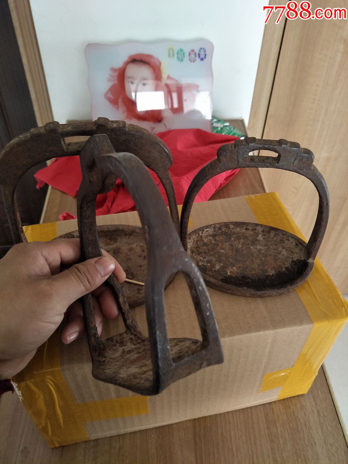 清代马镫子三只,包老包快,一口价200.再低勿扰