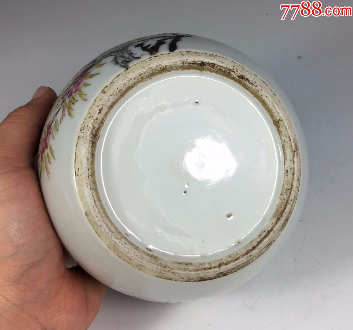 晚清光绪年名家昌太氏作品浅降彩柳莺啼鸣罐全品