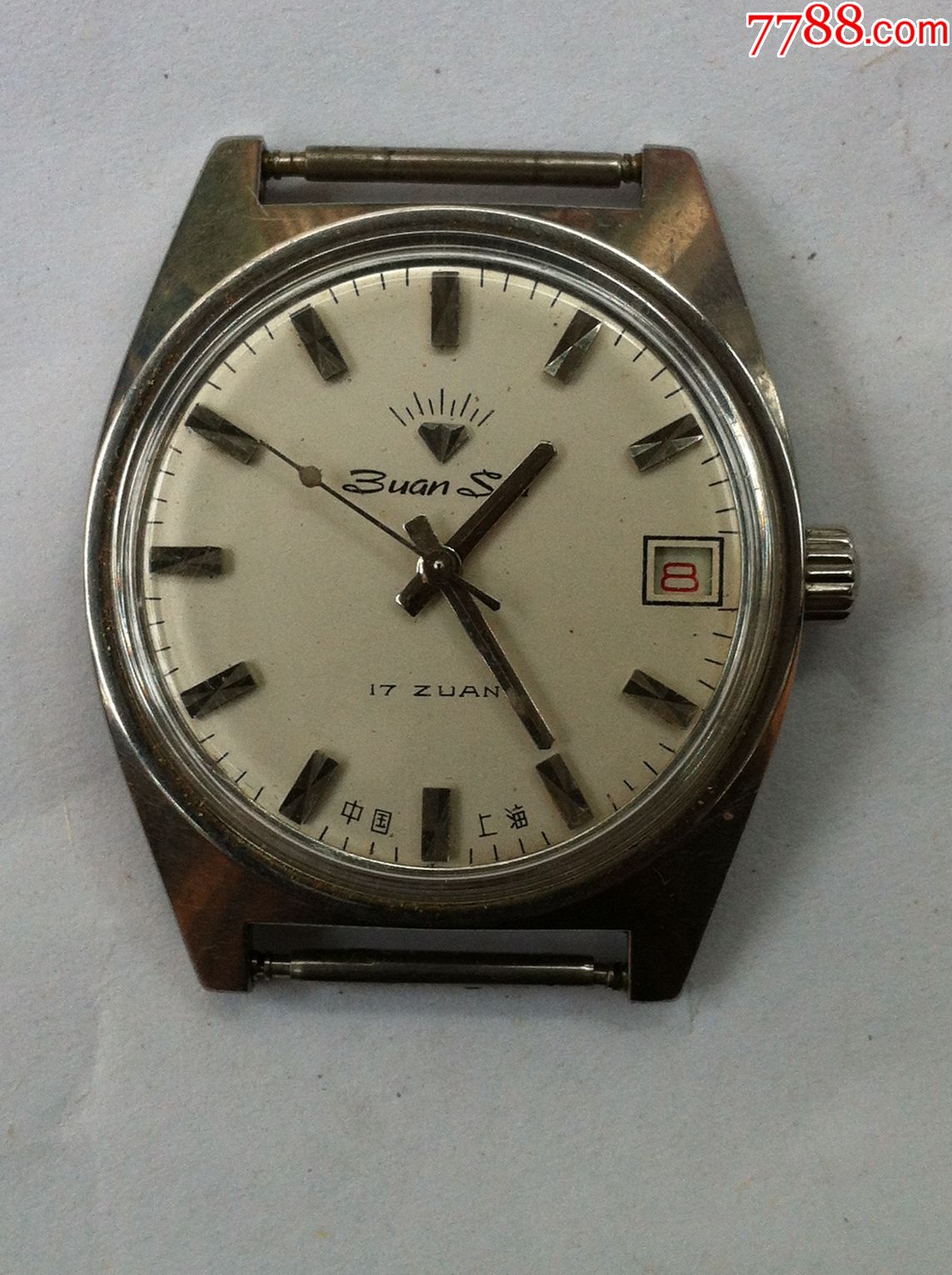 上海钻石牌日历机械手表