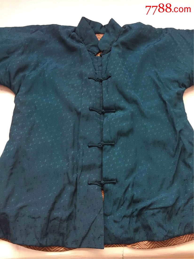 民国丝绸皮毛对襟