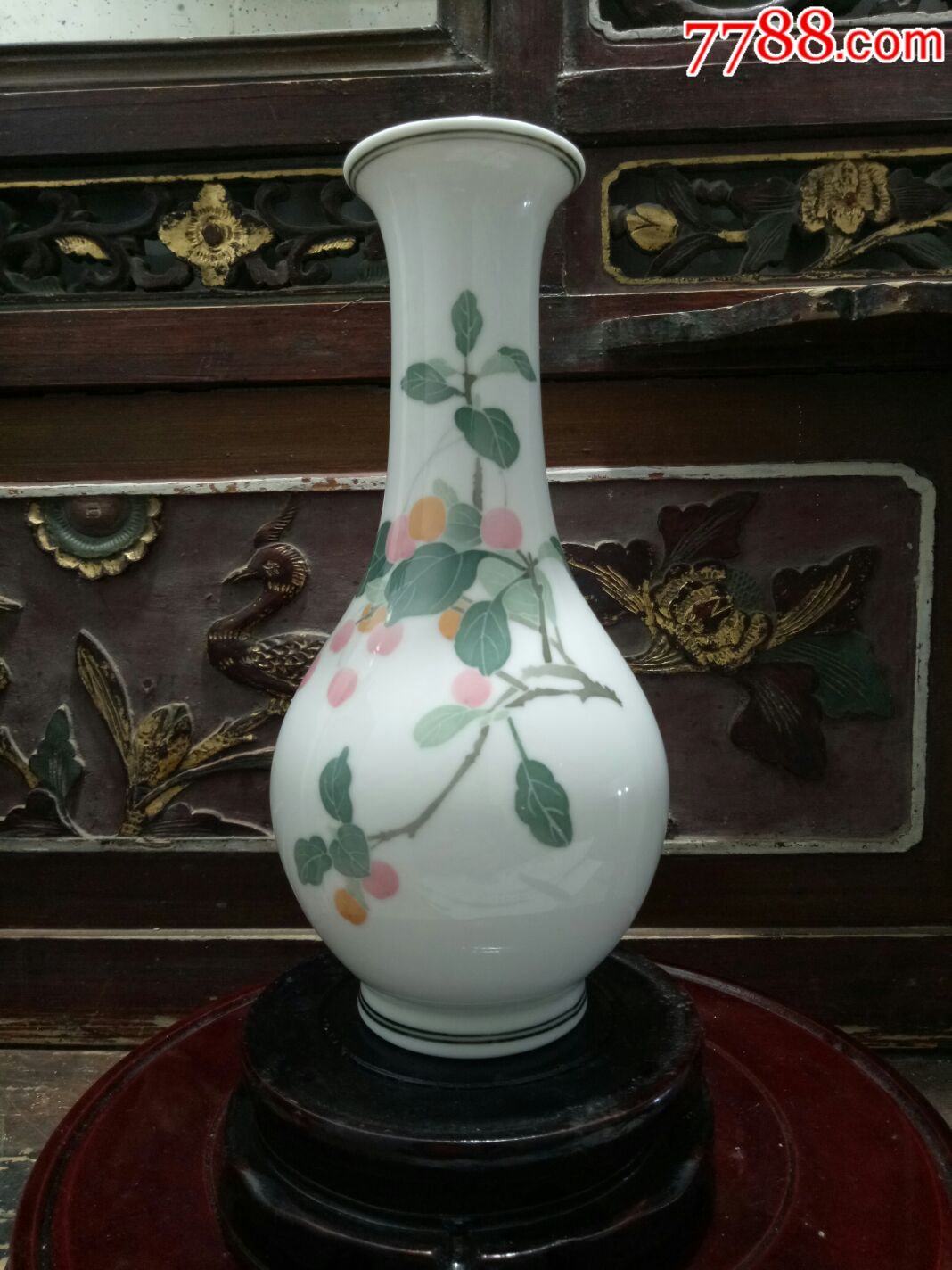 醴陵老瓷器釉下五彩群力瓷厂手绘花瓶一对_彩绘瓷/彩瓷_逸轩斋古懂商