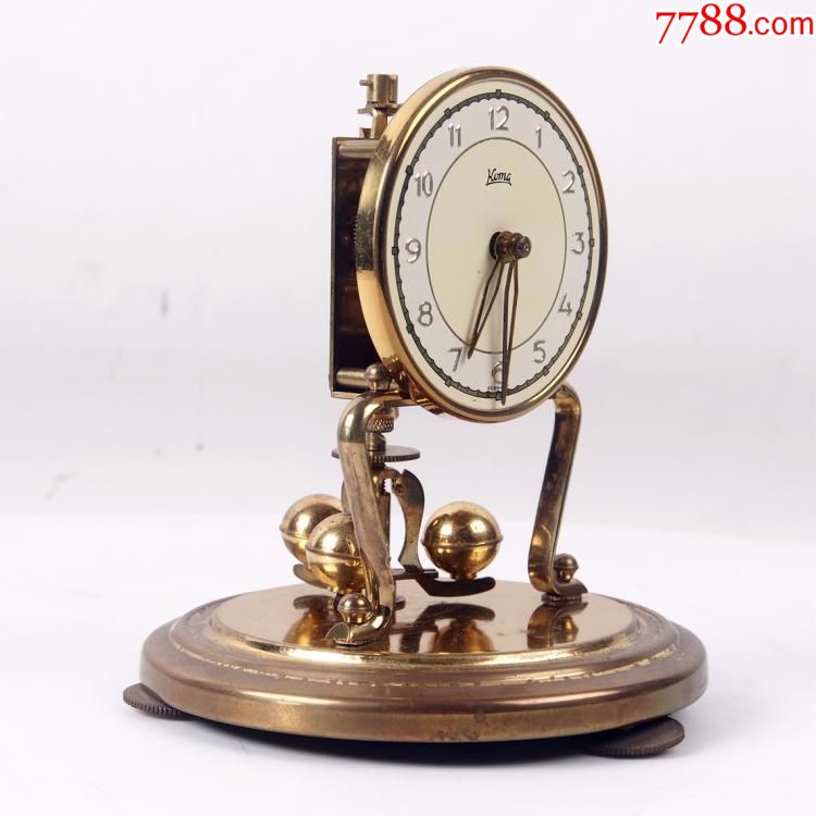 西洋古董老钟表德国科恩400天古董机械老座钟纪念钟扭摆钟空气钟