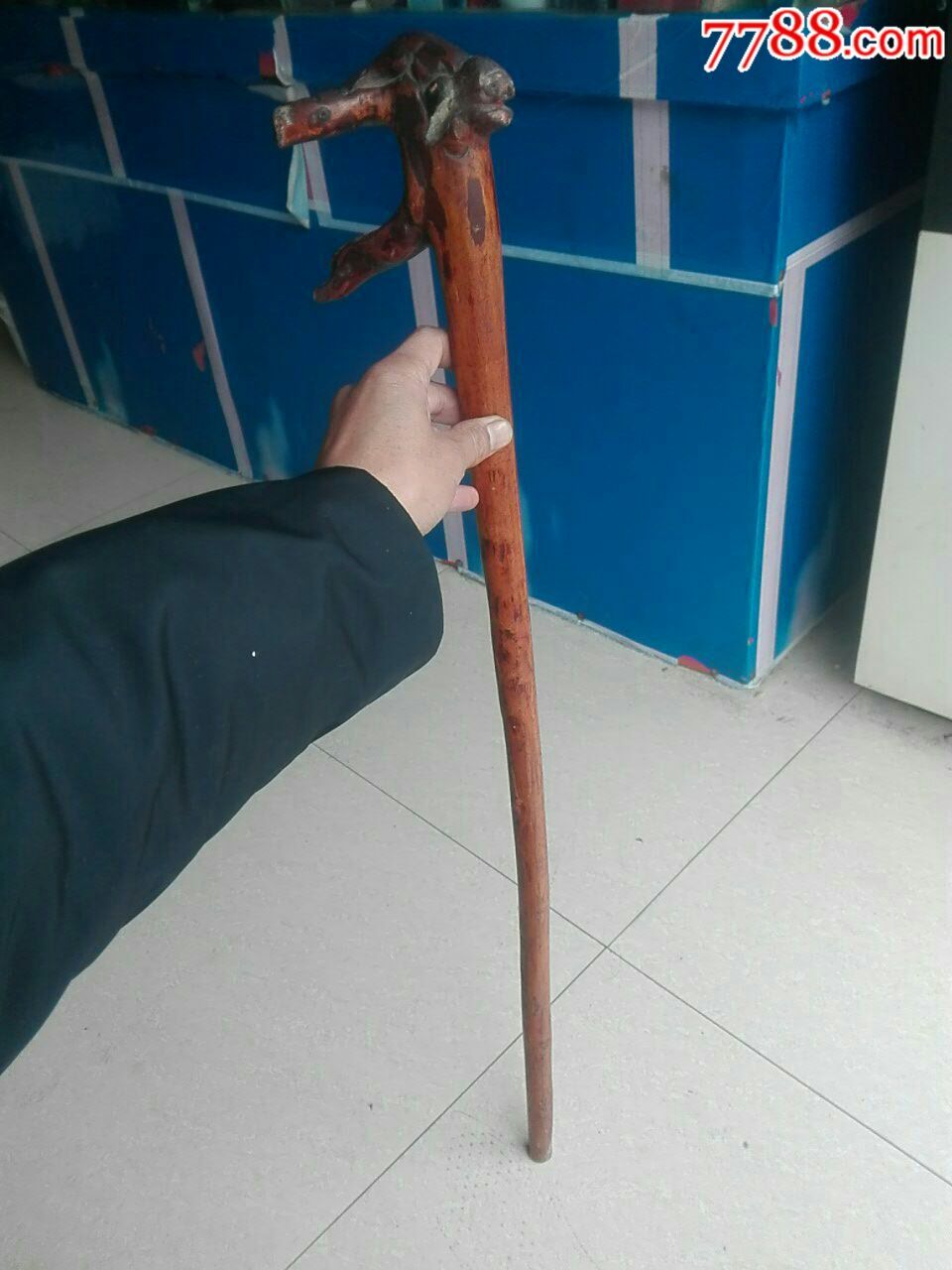 海黄木拐杖;手工制作