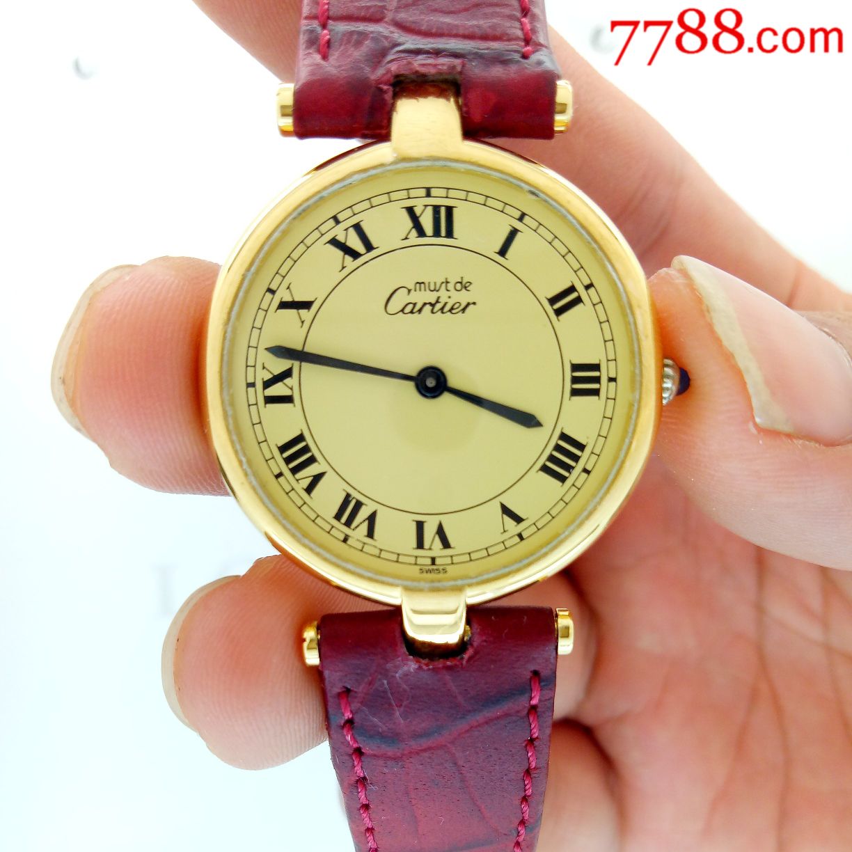 卡地亚女表整表壳为贵金属925纯银包金制作-se54775589-手表/腕表