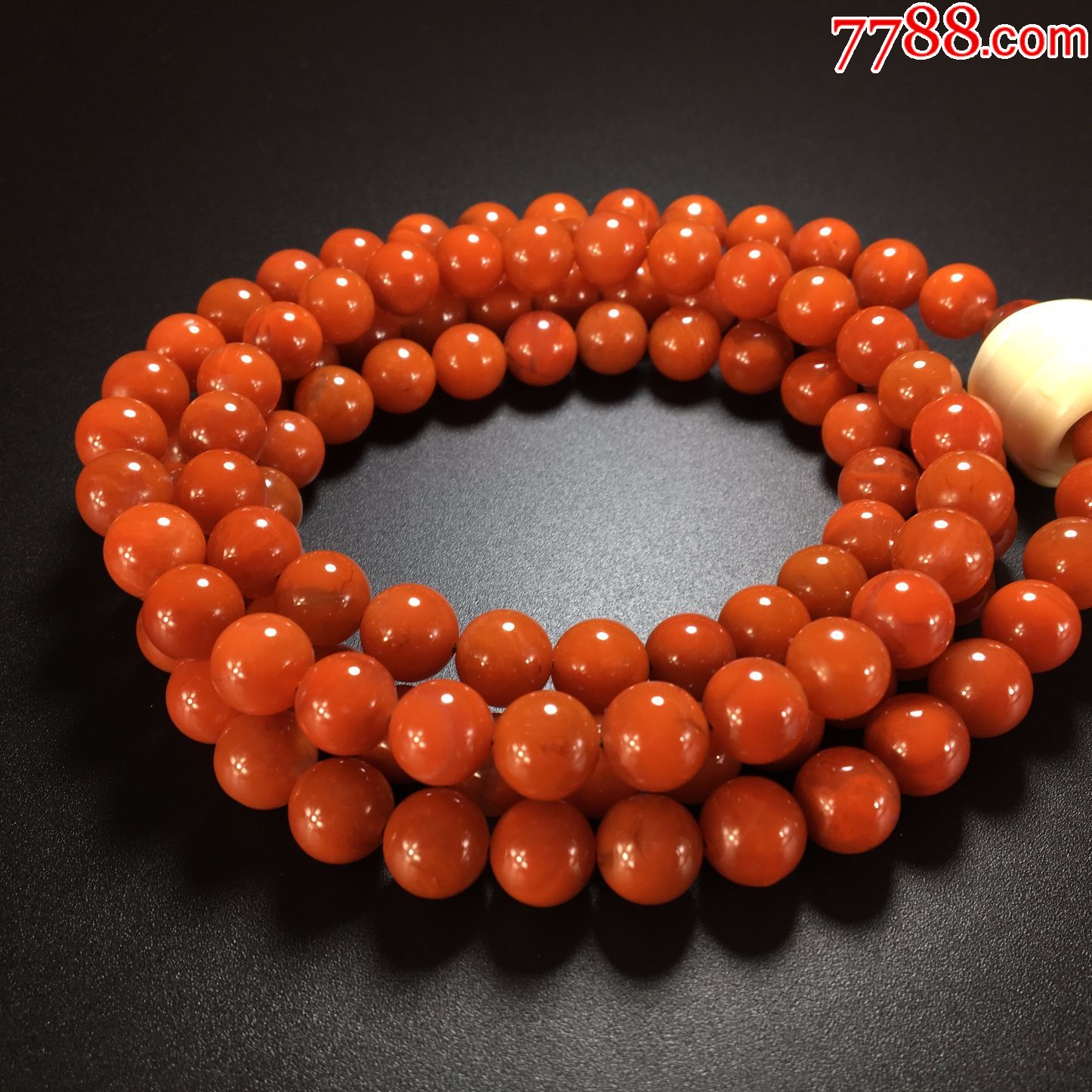 精品南红玛瑙赤珠,佛教七珍之一
