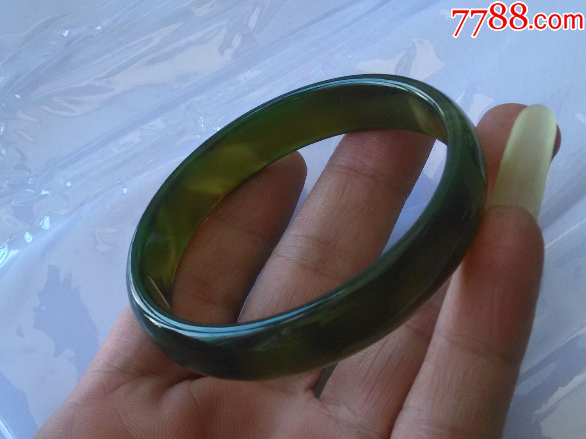 天然水胆玛瑙1220-6素面手镯