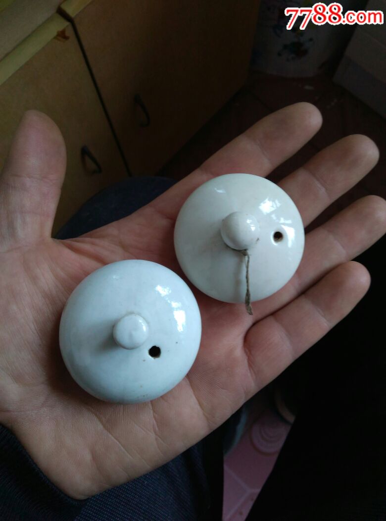 两个袖珍壶小盖儿