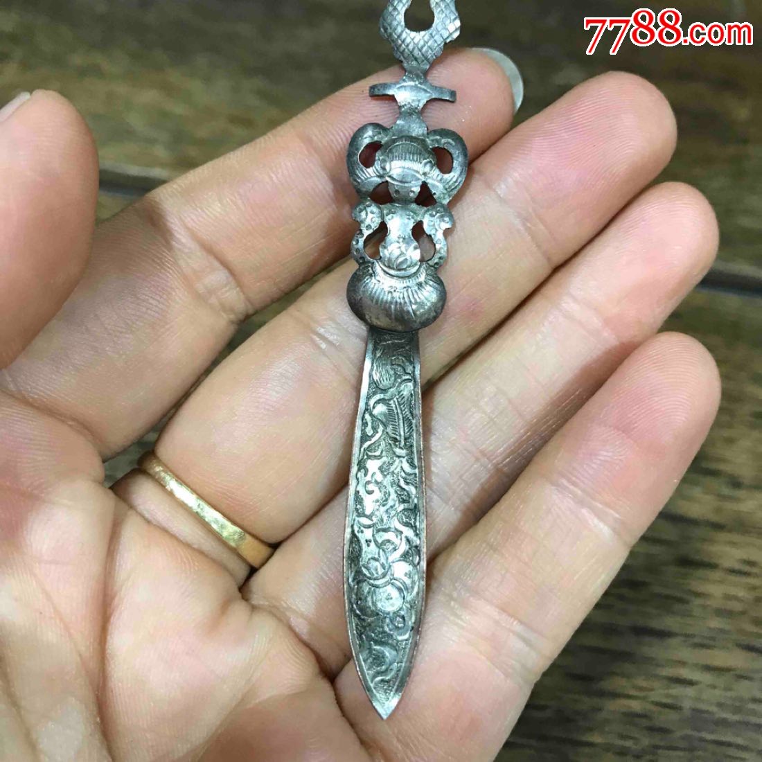 民国银药勺精美