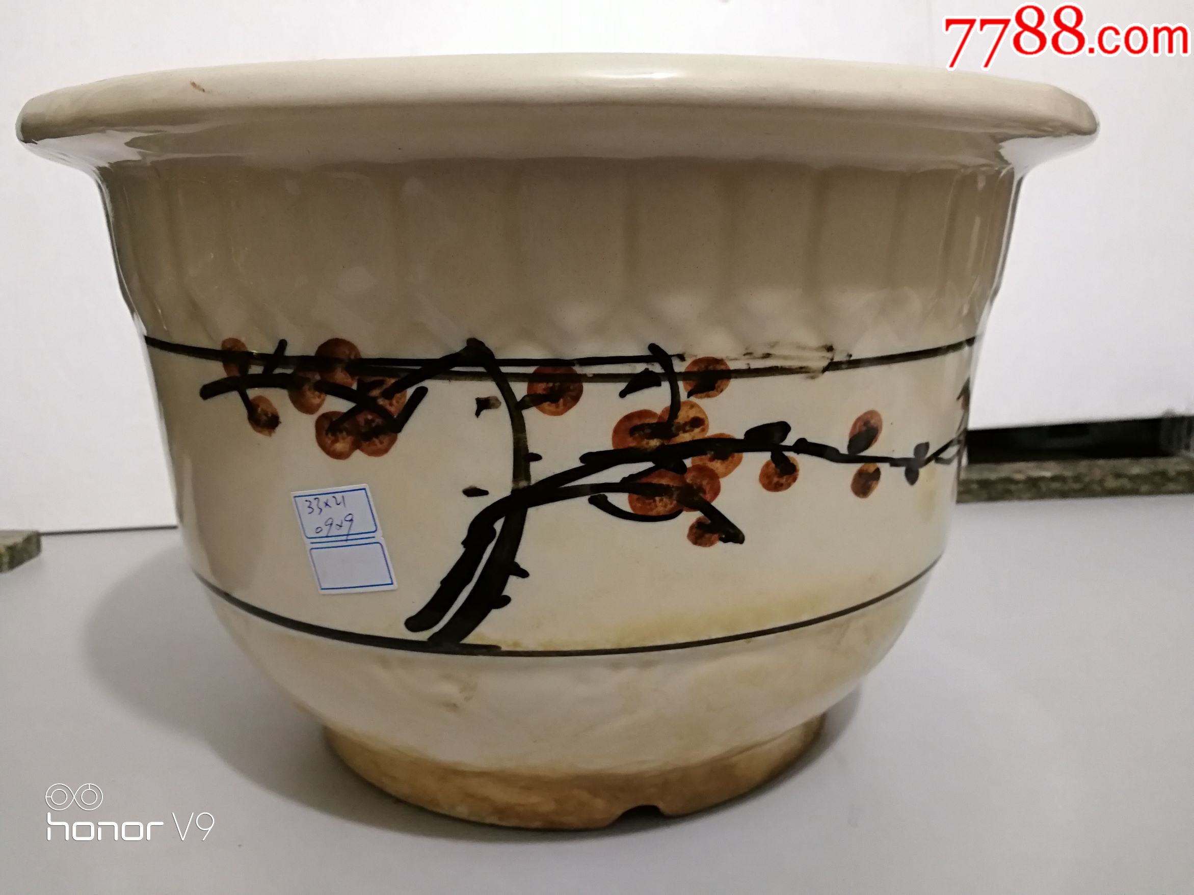60-70年代清花瓷老花盆_价格580.0000元_第1张_7788收藏__收藏热线