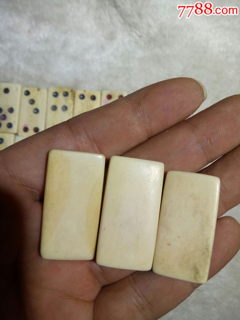 民国骨质牌九一套,带原盒-se55011745-宣和/骨牌/牌九-零售-7788收藏