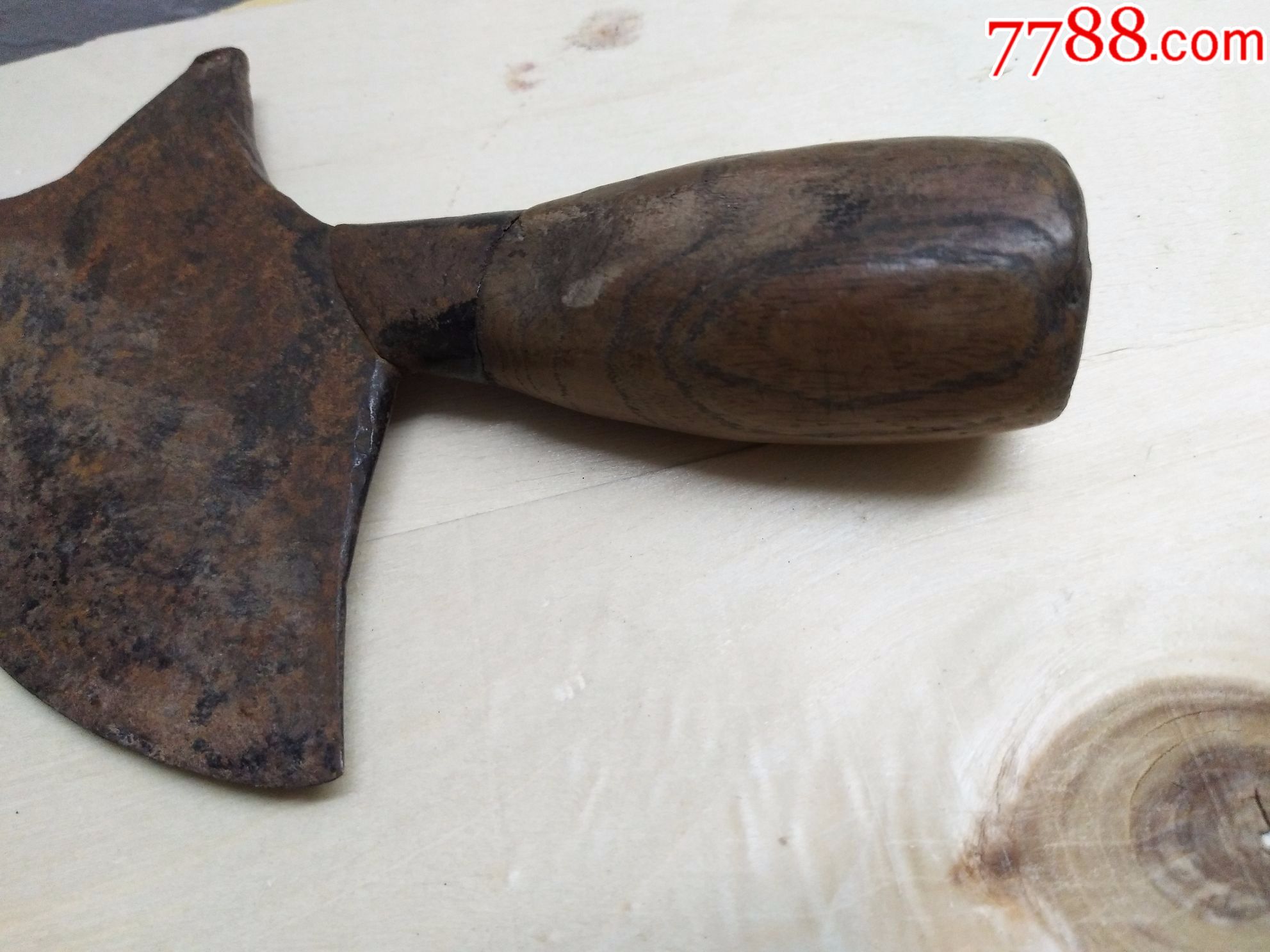 古董古玩瓷器民俗民国老旧物件二手怀旧中药材加工刀皮匠刀710a1