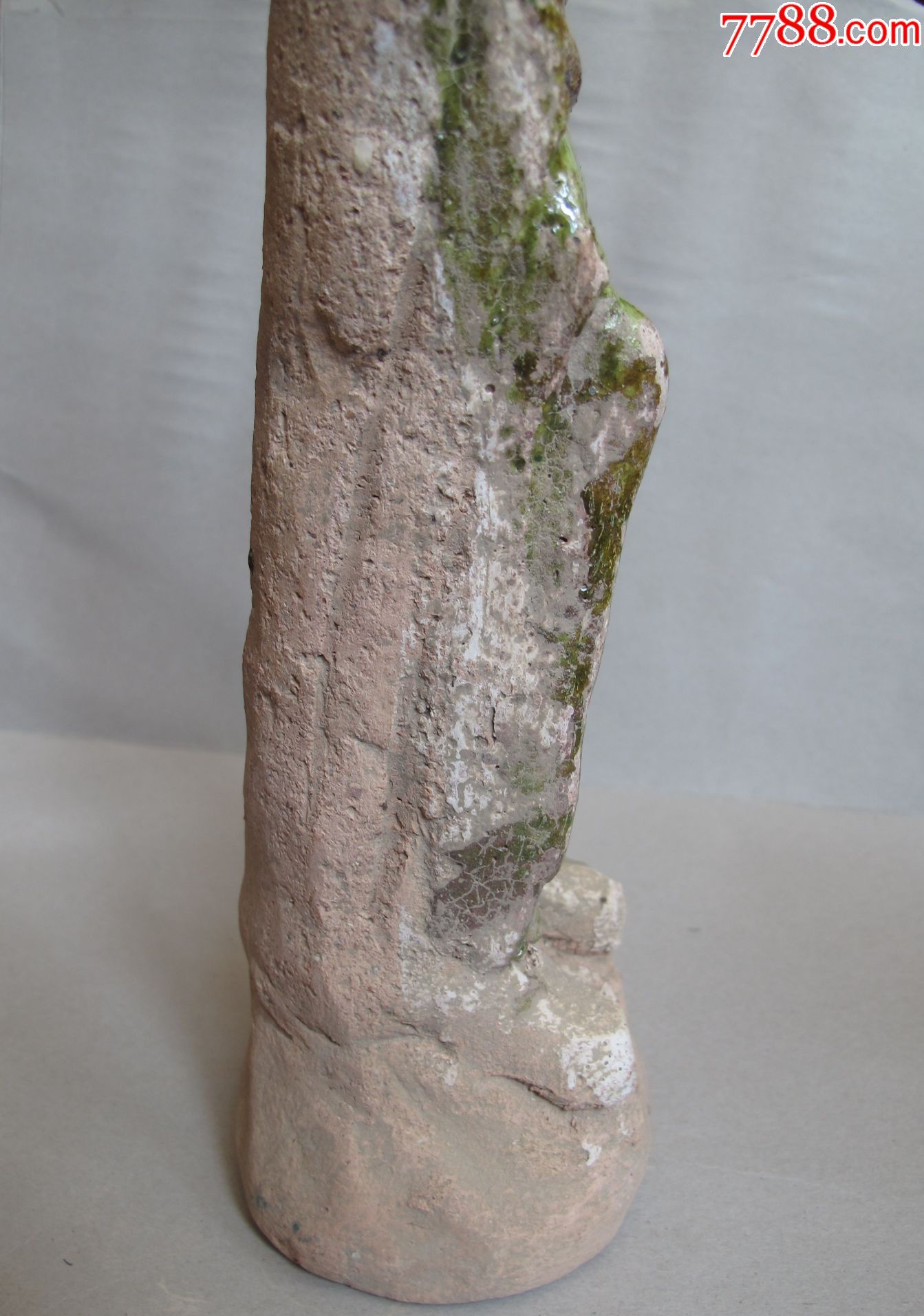 辽代三彩绿釉佛像【大开门好题材好品相!】