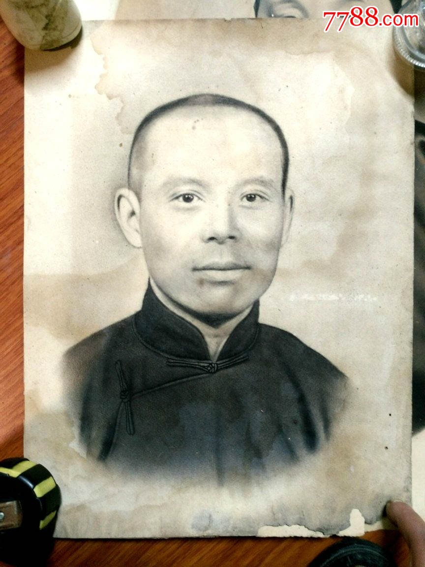 清末民初大尺寸炭画像4幅