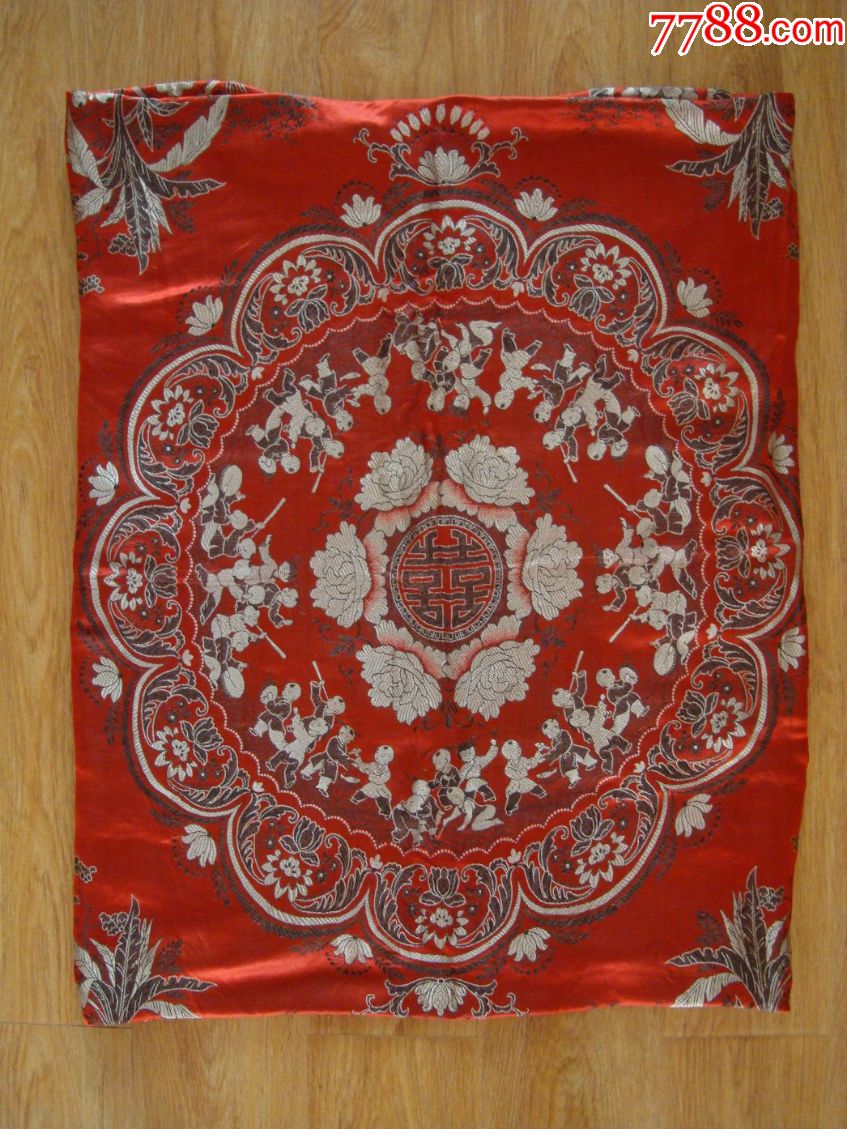 百子图老被面――浙江丝绸工学院设计