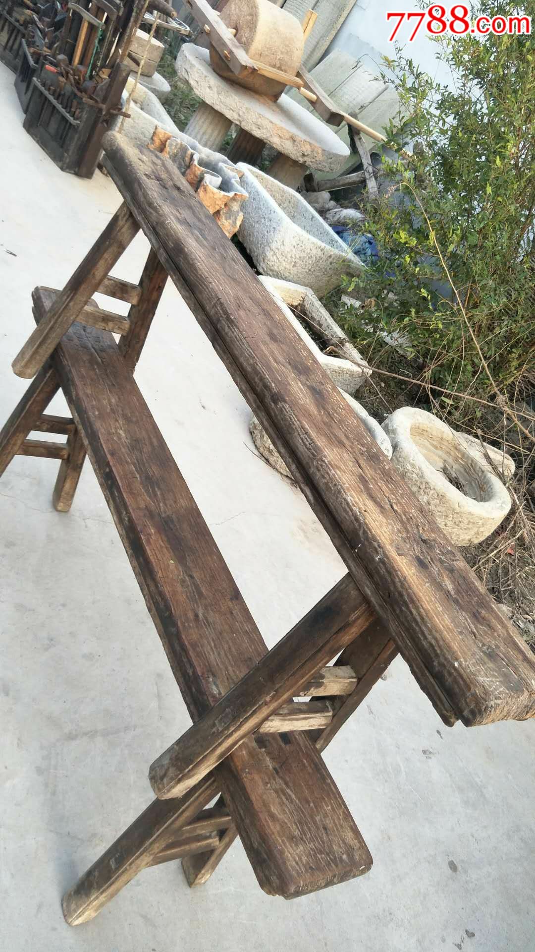 清代榆木睡凳长凳条凳