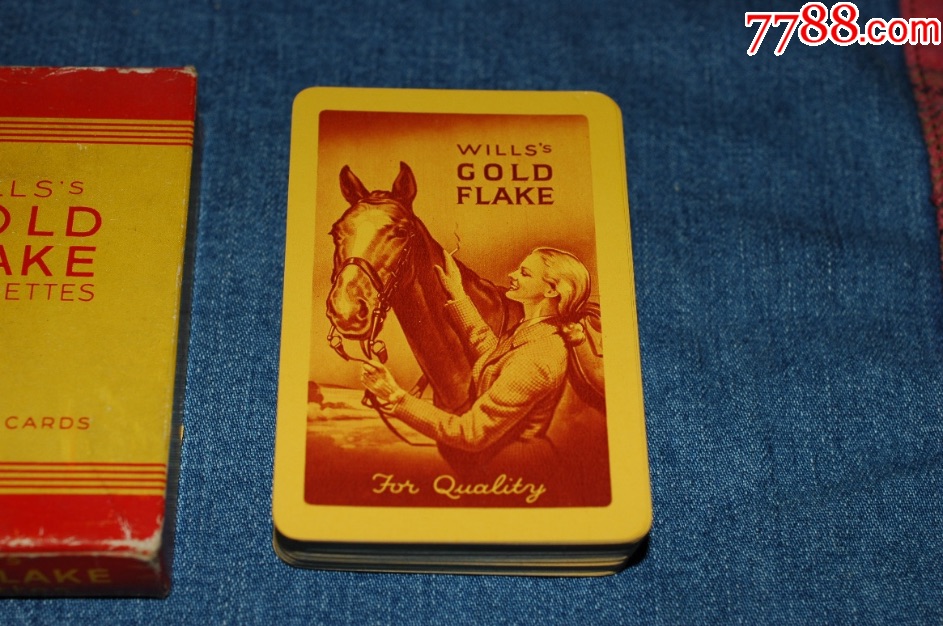 goldflake烟草女郎背图老扑克英国原产