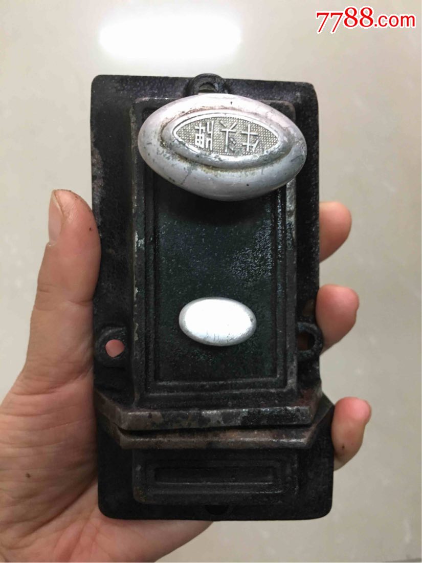 牛头牌老门锁单开二手怀旧收藏影视道具