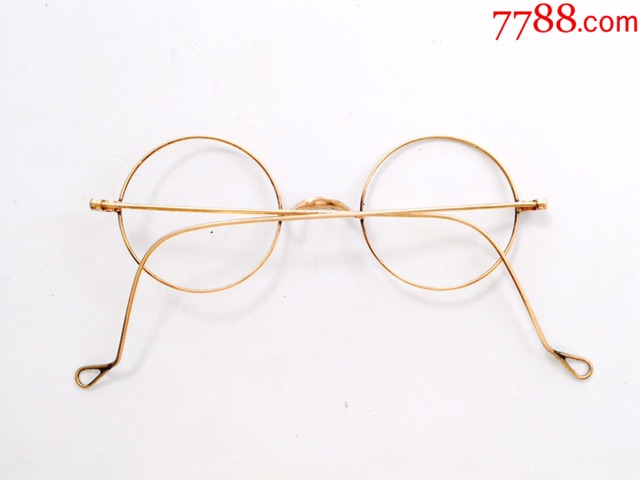西洋古玩/法国古董眼镜/包金材质/文青民国气质圆框/1930年