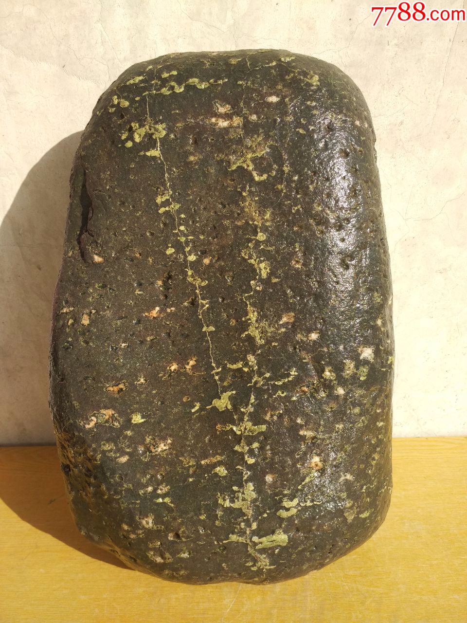 洛阳精品荷花石原石荷塘双姝并蒂开高33厘米重36斤