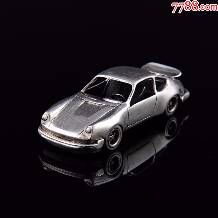 意大利纯银保时捷930款925纯银车模全品西洋古董银器收藏
