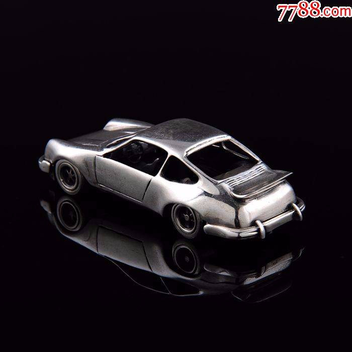 意大利纯银保时捷930款925纯银车模全品西洋古董银器收藏