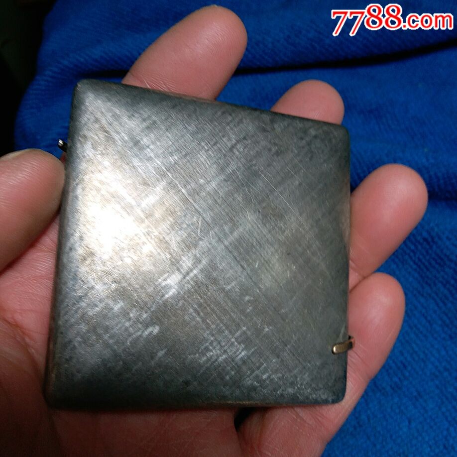 意大利產(chǎn)純銀粉盒，開關(guān)是玫瑰金鑲嵌紅寶石_價(jià)格2800元【趣寶齋】_第4張_7788收藏__收藏?zé)峋€
