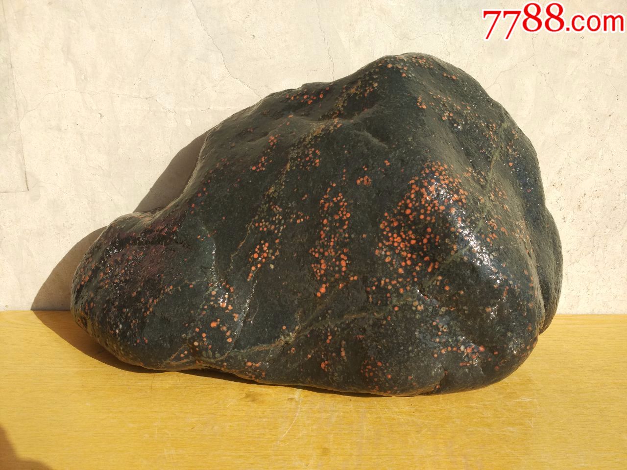 洛阳精品梅花石原石绿枝红梅迎新春红梅难寻带绿枝的红梅更难觅重32斤