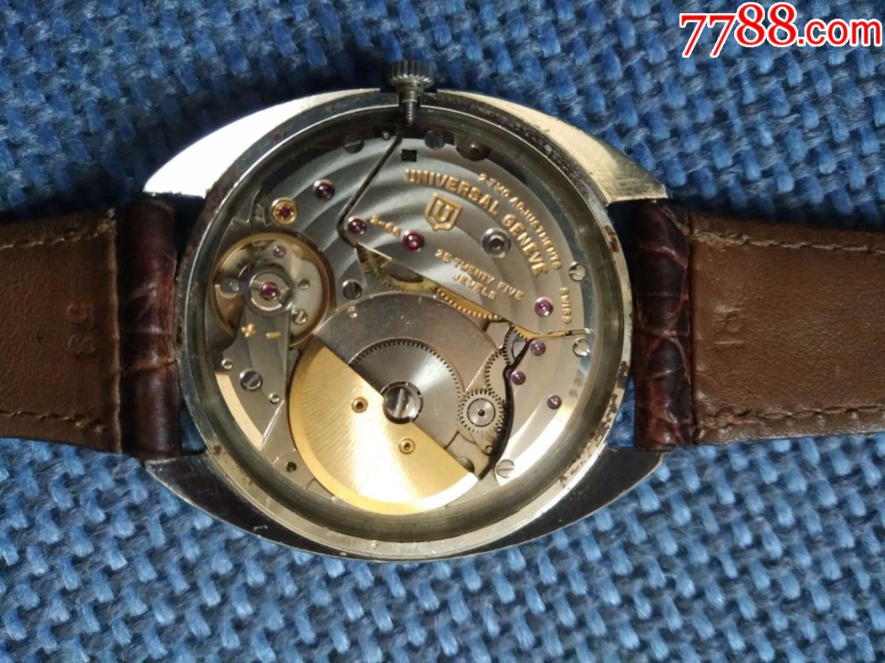 美品全原装25钻宇宙珍珠陀(老万国),天文台极品机芯