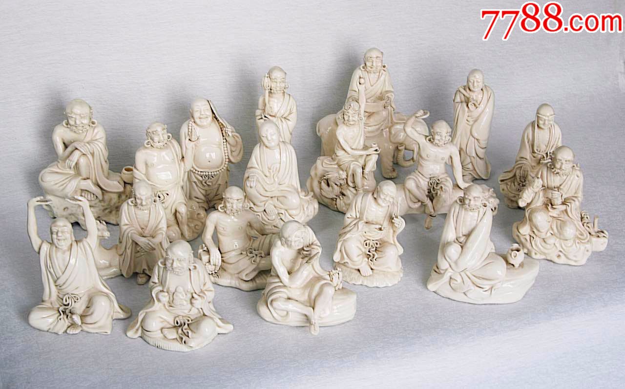 明清德化何朝宗款18罗汉,精品就是精品