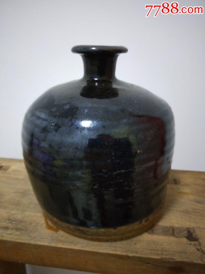 明代黑釉小酒罐