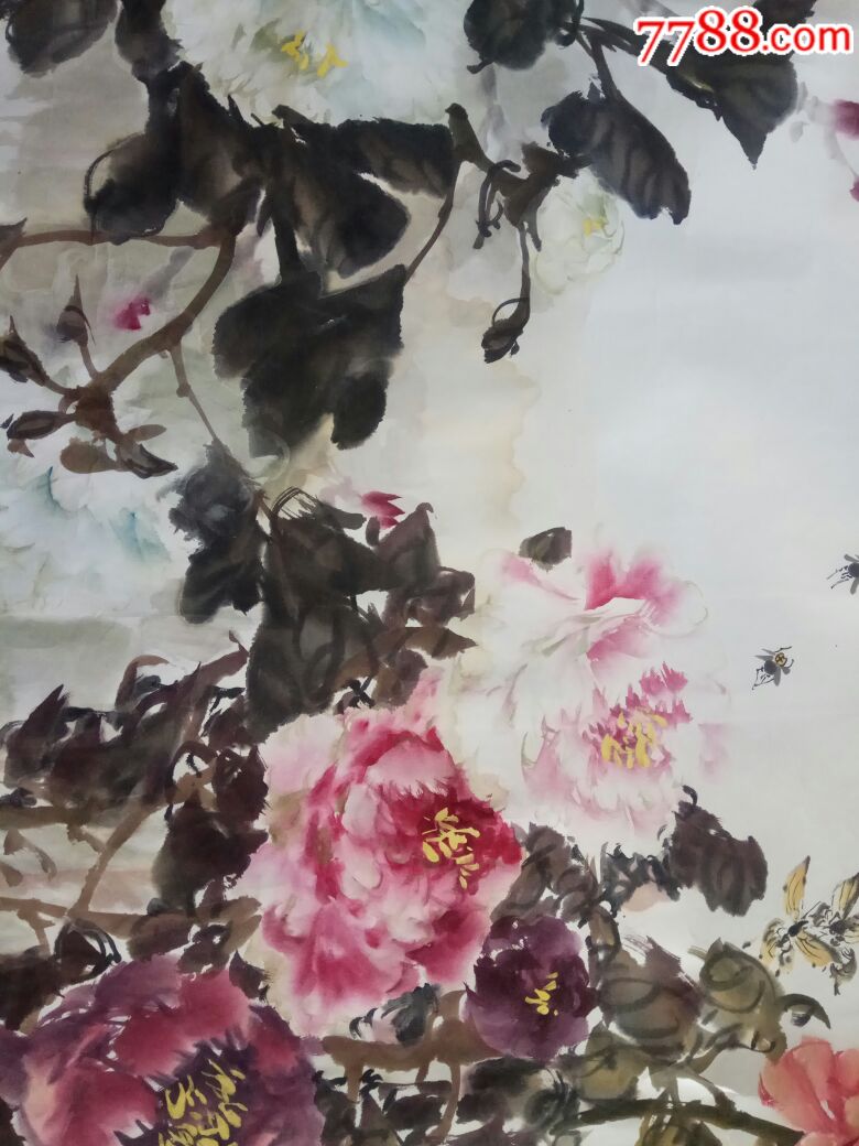 赵天楼老师花鸟牡丹(六尺)