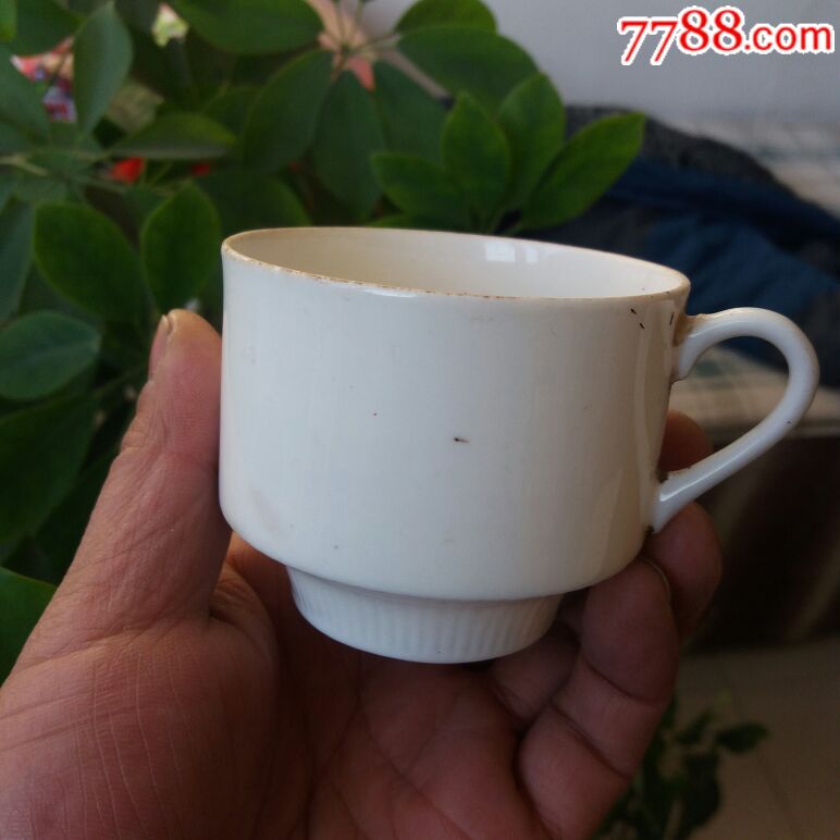 文革时期白瓷茶杯品如图保真保老